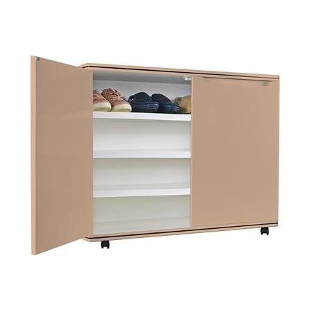 4-TIER SHOE CABINET KING CURVE CREAM SAND CREAM [EXCLUSIVE FROM HOMEPRO THAILAND]