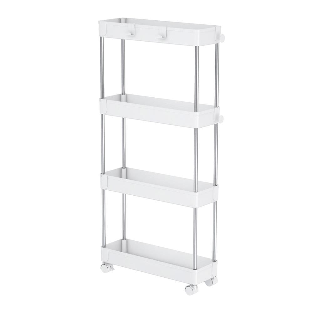 4-TIER ROLLING STORAGE CART KECH NIFTY 40X13X85CM WHITE [EXCLUSIVE FROM HOMEPRO THAILAND]