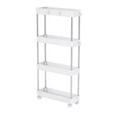 4-TIER ROLLING STORAGE CART KECH NIFTY 40X13X85CM WHITE [EXCLUSIVE FROM HOMEPRO THAILAND]