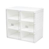6-COMPARTMENT SHOE BOX STACKO CLAIRE 53X34X51CM WHITE/CLEAR [EXCLUSIVE FROM HOMEPRO THAILAND]