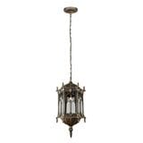 PRE-ORDER BRIGHT OBJECTIVES PENDANT OUTDOOR LAMP 8809/P 900MM E27 ANTIQUE BRASS