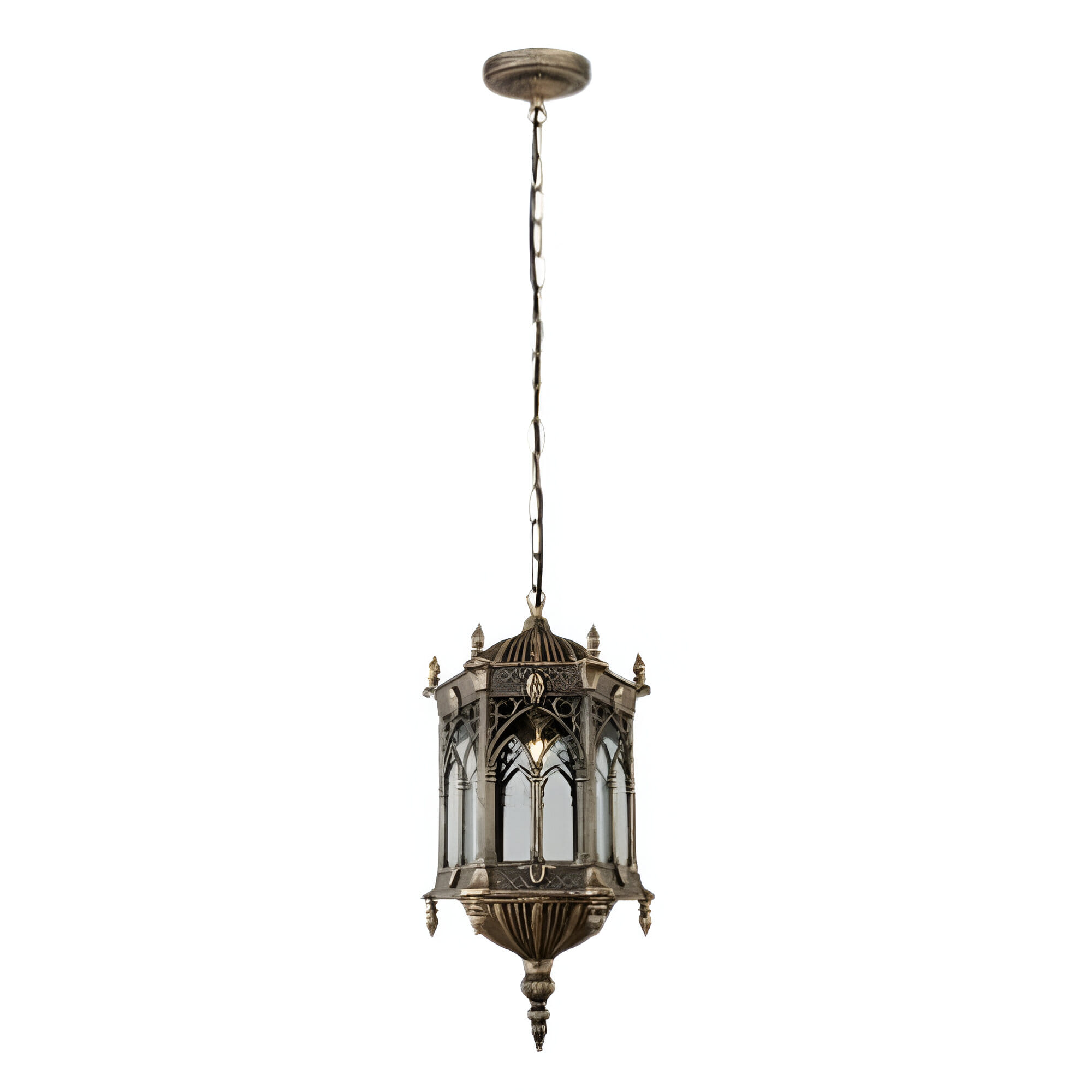 PRE-ORDER BRIGHT OBJECTIVES PENDANT OUTDOOR LAMP 8809/P 900MM E27 ANTIQUE BRASS