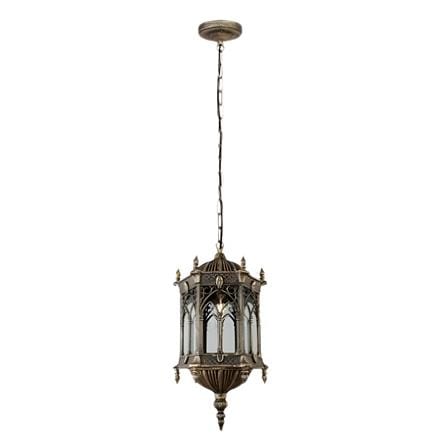 PRE-ORDER BRIGHT OBJECTIVES PENDANT OUTDOOR LAMP 8809/P 900MM E27 ANTIQUE BRASS