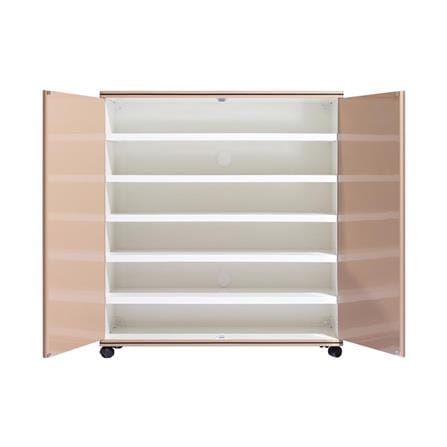 6-TIER SHOE CABINET KING CURVE CREAM SAND CREAM [EXCLUSIVE FROM HOMEPRO THAILAND]