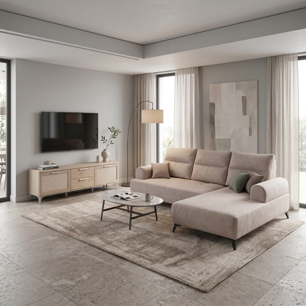 L SHAPE SOFA EDSD5478 FX_3LSR CREAM