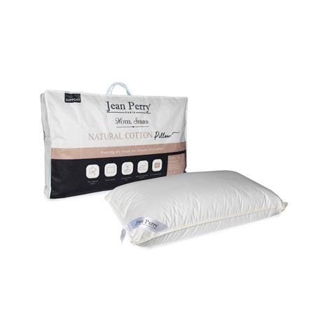 JEAN PERRY HOTEL SERIES NATURAL COTTON PILLOW-WHITE
