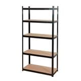 5-TIER SHELVING UNIT FURDINI HARV 90CM BLACK