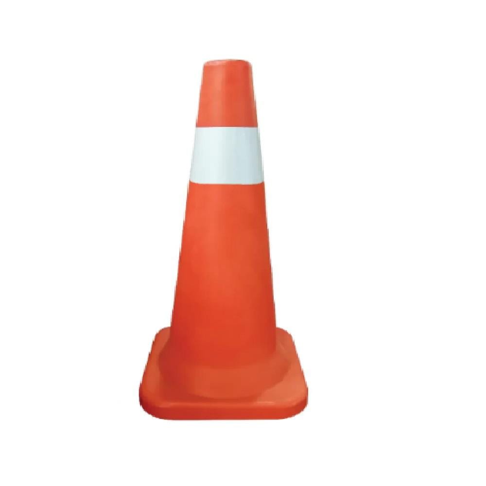 COLEX PE SAFETY CONE C/W 4" TAPE 30"x14"