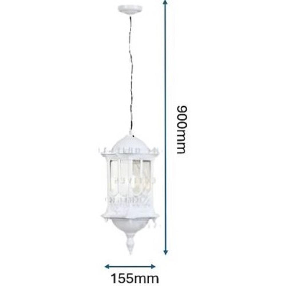 PRE-ORDER BRIGHT OBJECTIVES PENDANT OUTDOOR LAMP 8811/P E27 WHITE