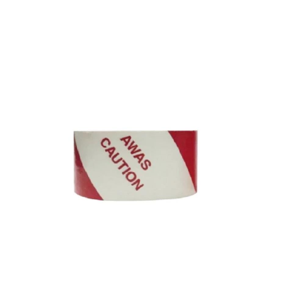 COLEX PVC HAZRD TAPE RED-WHITE 48MM X 70M