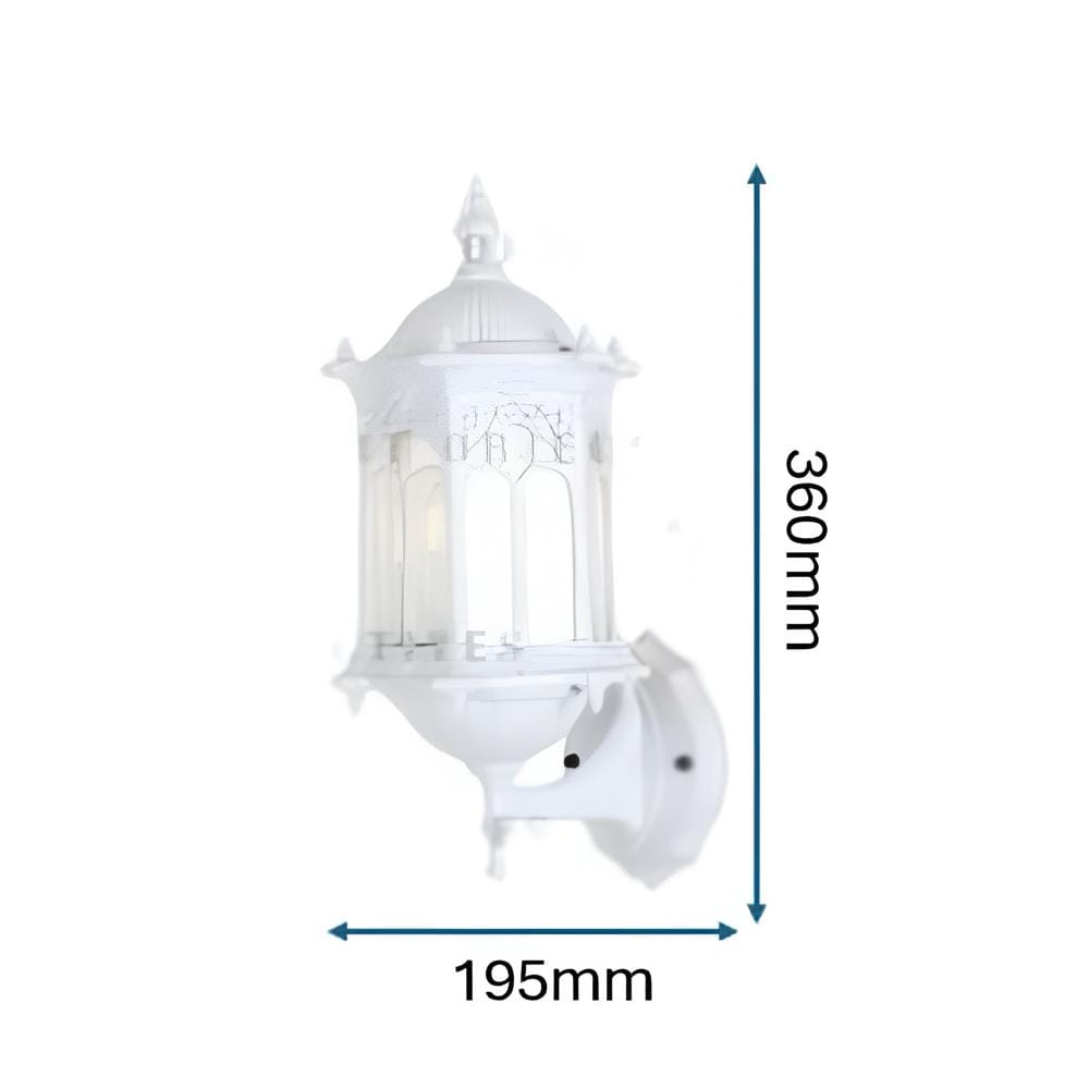 PRE-ORDER BRIGHT OBJECTIVES WALL OUTDOOR 8811/W 460MM E27 WHITE