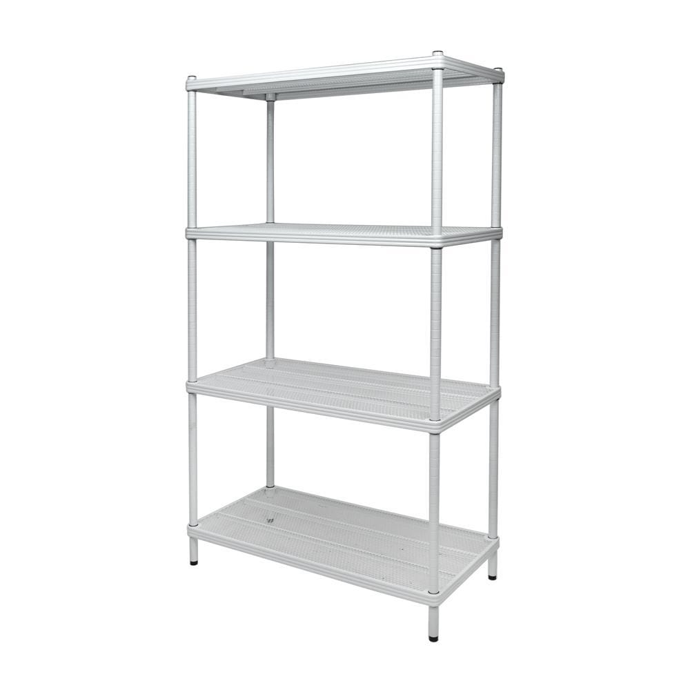 4-TIER SHELVING UNIT FURDINI MESH GRID 90CM WHITE [EXCLUSIVE FROM HOMEPRO THAILAND]