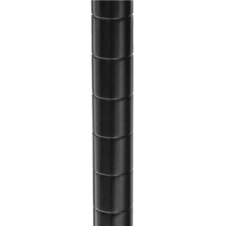 4-TIER SHELVING UNIT FURDINI MESH GRID 90CM BLACK
