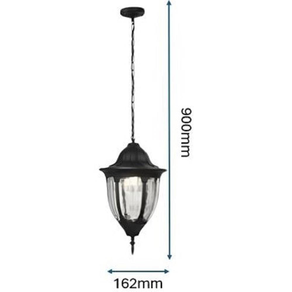 PRE-ORDER BRIGHT OBJECTIVES PENDANT OUTDOOR LAMP 8813/P 900MM E27 BLACK