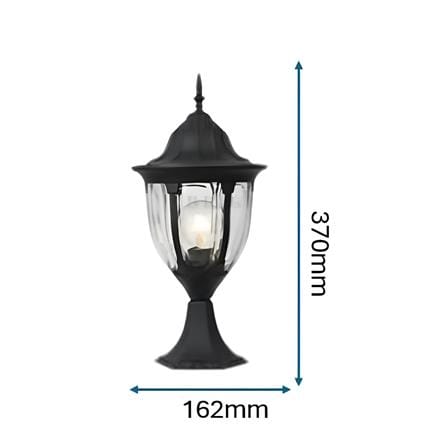 PRE-ORDER BRIGHT OBJECTIVES GATE LAMP 8813/S 370MM E27 BLACK