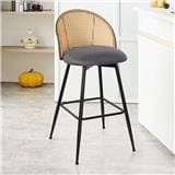BAR STOOL EDWD4644 FLGY PP RATTAN