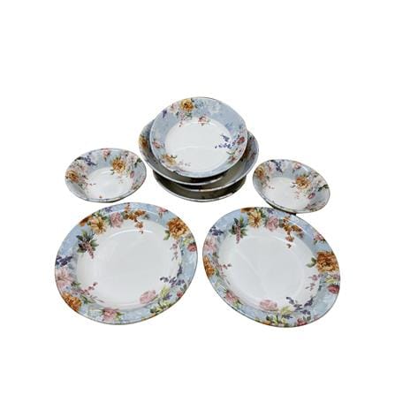 CLAYTAN 8 PCS COUPLE SET -CRIMSON BLUE