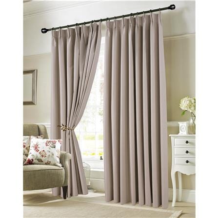 RED DANIELLE CURTAIN FRENCH PLEAT SUNBLOCK C14 80966 8D GRAY