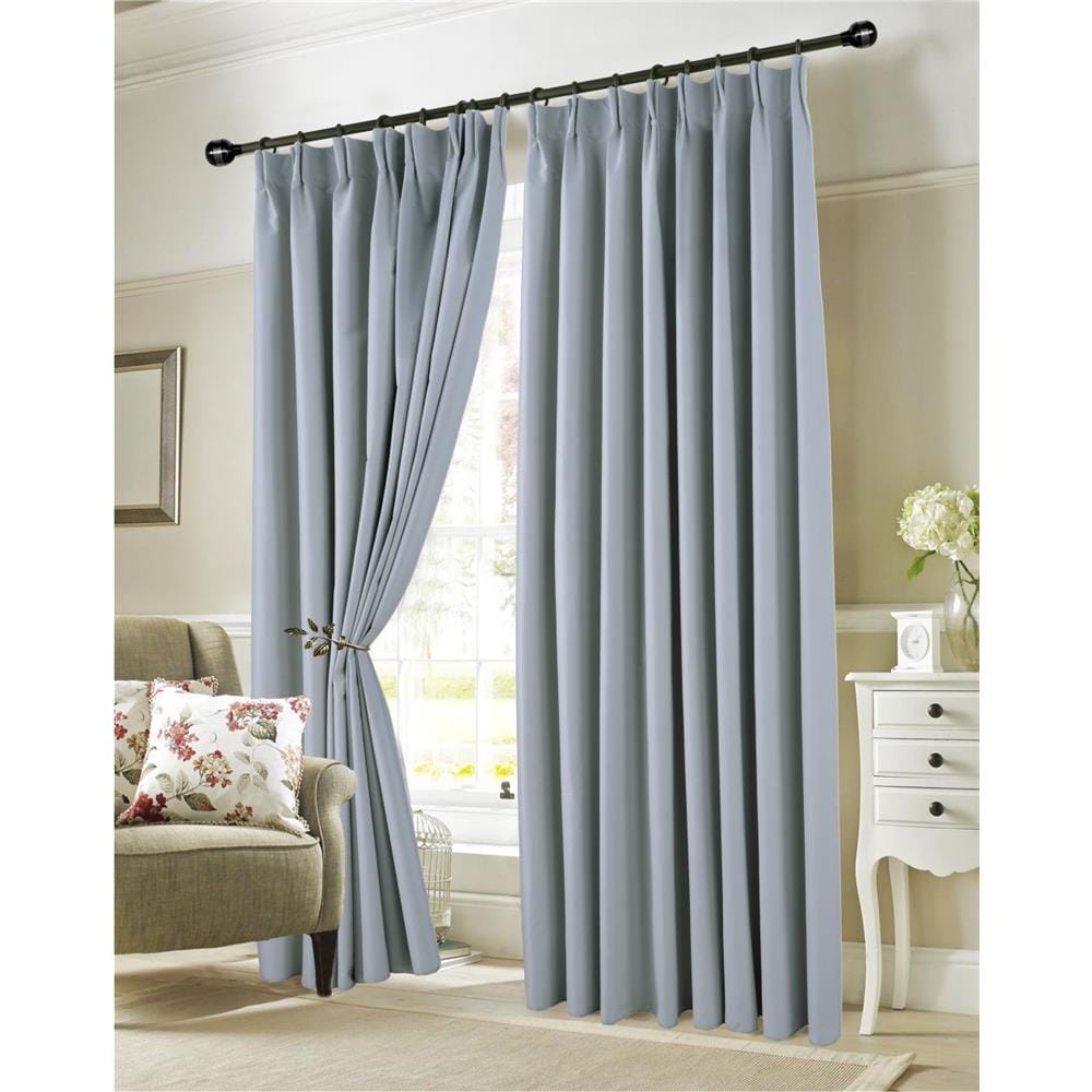 RED DANIELLE CURTAIN FRENCH PLEAT SUNBLOCK C14 80965 2P BLUE