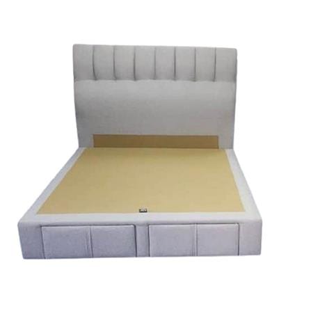KINGKOIL B/FRAME TOPAZ QUBE W/DRAWER 5' DOVE-QUEEN