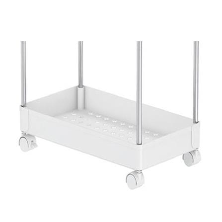 4-TIER ROLLING STORAGE CART KECH NIFTY 40X22X85CM WHITE [EXCLUSIVE FROM HOMEPRO THAILAND]