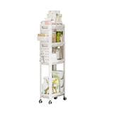 4 TIER RACK 18X40X105CM KECH MIREA WHITE