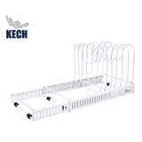 EXTENDABLE COOKWARE LID RACK (30-58.5 CM) KECH WHITE