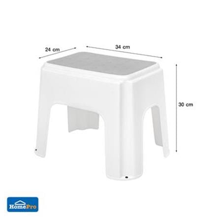 TALL CHAIR SQUARE 24X34X30CM PLIM WHITE
