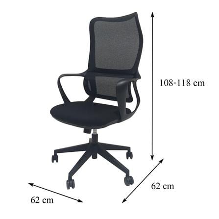 OFFICE CHAIR FURDINI KEN WA432 BLACK [EXCLUSIVE FROM HOMEPRO THAILAND]