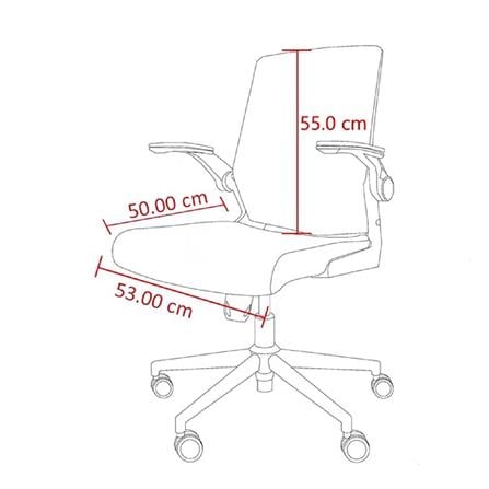 OFFICE CHAIR FURDINI MILLER GREY/WHITE [EXCLUSIVE FROM HOMEPRO THAILAND]