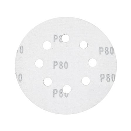 MATALL VELCO SANDING DISC (WITH 8 HOLES) 5" 80-G 5PCS/PCK