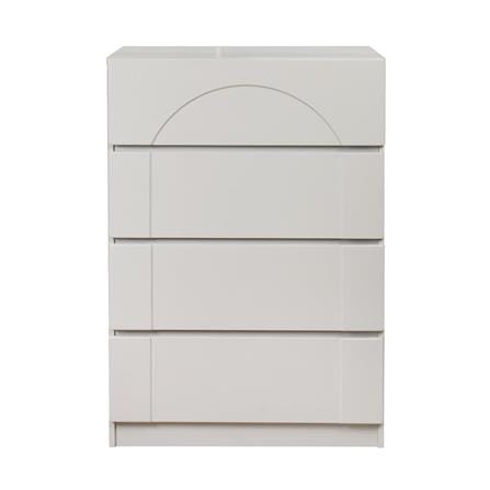 CHEST OF 4 DRAWERS FURDINI CURVE 80CM GREY [EXCLUSIVE FROM HOMEPRO THAILAND]