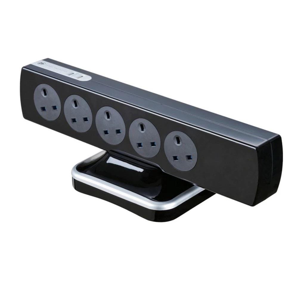 MASTERPLUG 10G2M 2USB 3.1A WITH SURGE PROTECTION GLOSSY BLACK