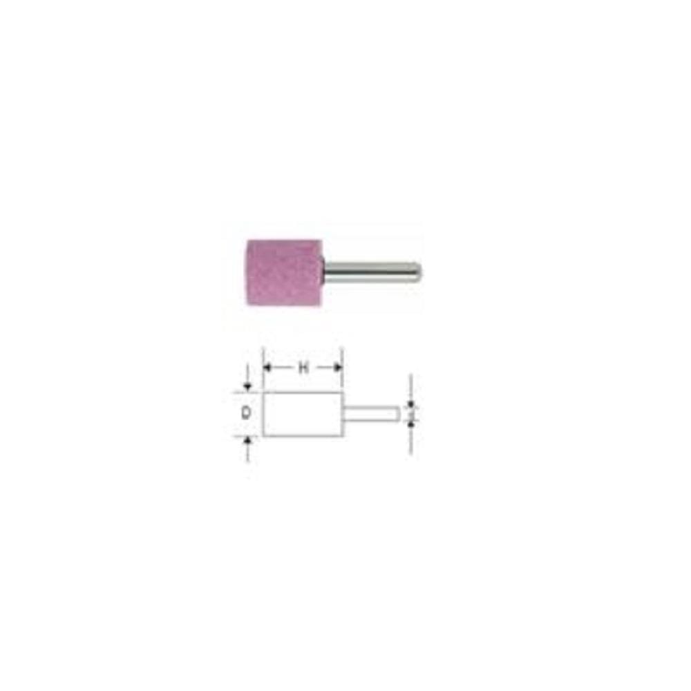 MATALL MOUNTED STONE WITH SHANK 32X25MM (CYLINDER SHAPE)