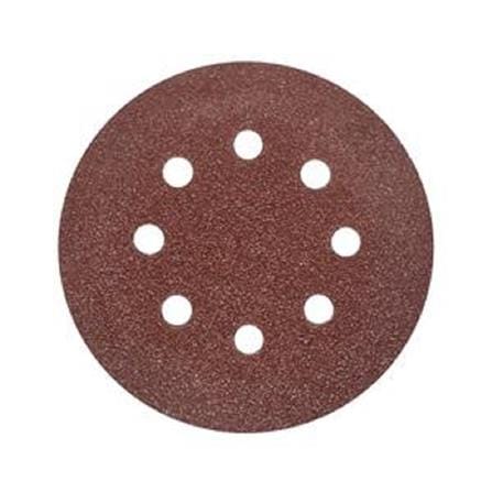 MATALL VELCO SANDING DISC (WITH 8 HOLES) 5" 120-G 5PCS/PCK