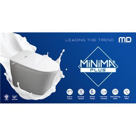 MD 1P TOILET MINIMA PLUS 250 5L WHITE