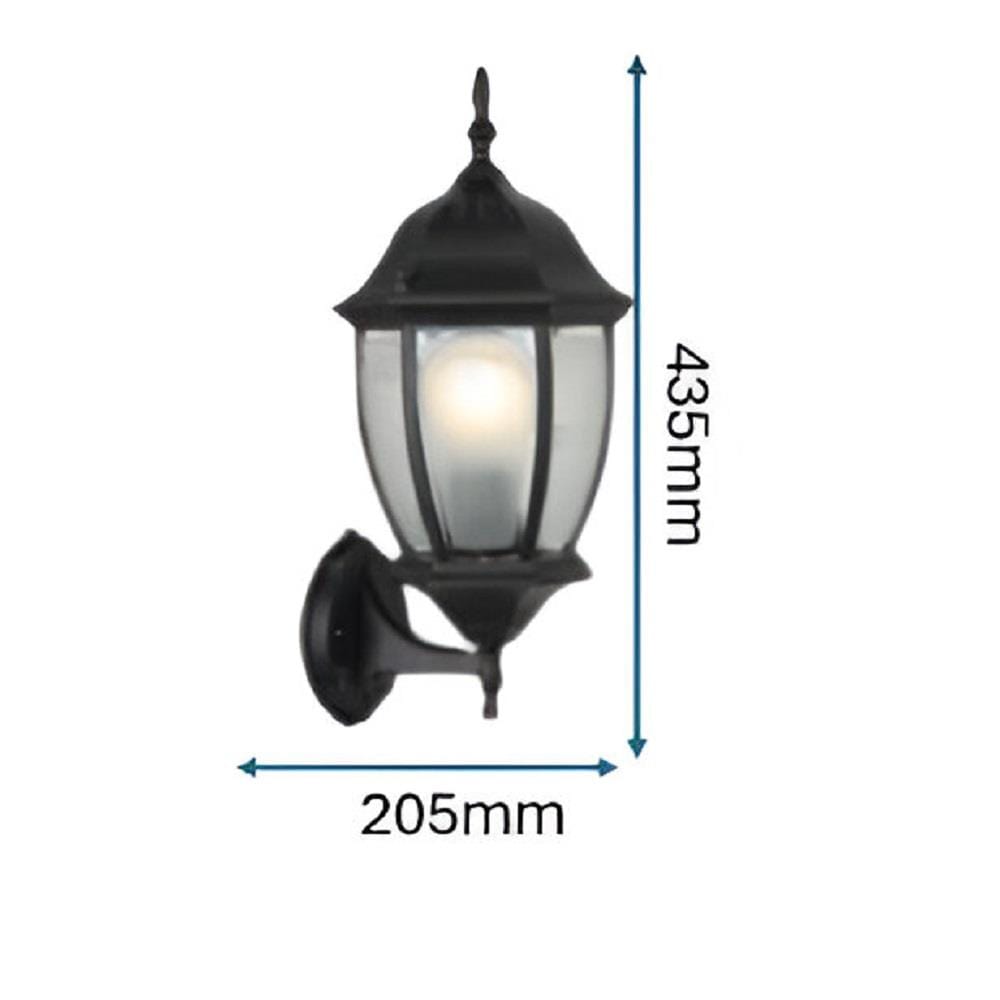 BRIGHT OBJECTIVES WALL OUTDOOR 8818/W 435MM E27 BLACK