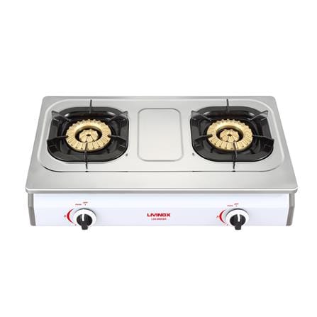 LIVINOX STAINLESS STEEL GAS STOVE LGS-869SSW 2BURNER 5.0KW
