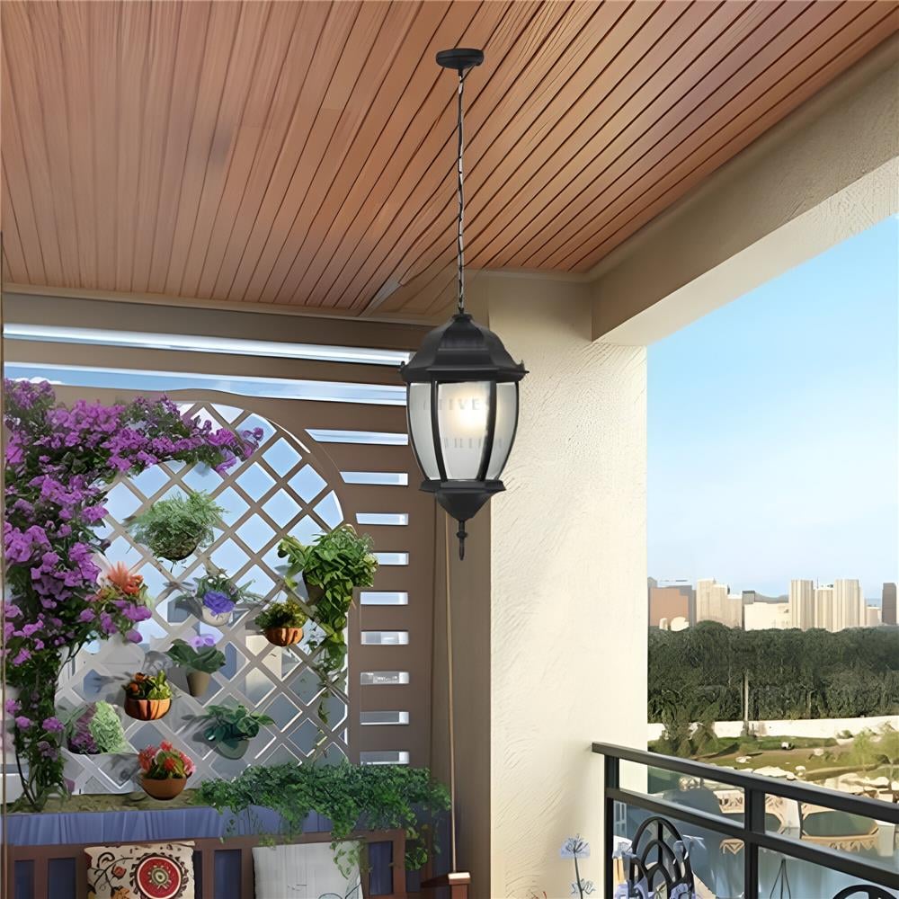 PRE-ORDER BRIGHT OBJECTIVES PENDANT OUTDOOR LAMP 8819/P 900MM E27 BLACK