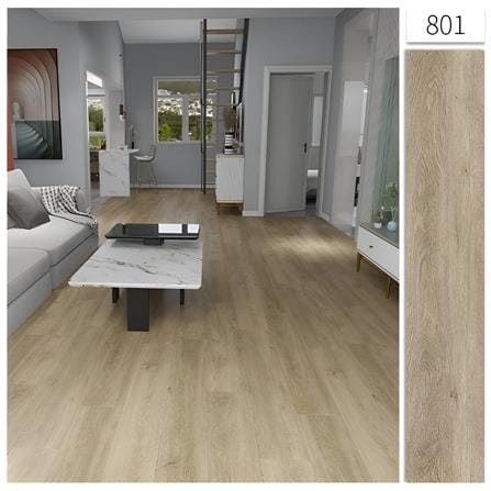 ENOCH SPC FLOORING 5MM 122X18CM YN801 (IVORY OAK) 2.2M2