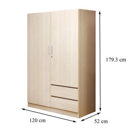 WARDROBE FURDINI PROGRET PSP-3453 120CM OAK