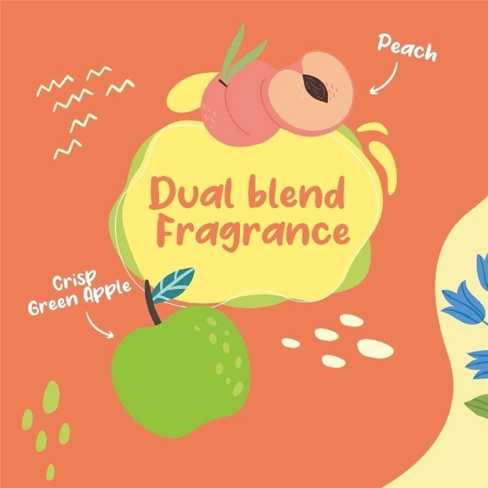 SCENTED GEL GLADE ESSENCES ELITE 180G TWIN PACK CRISP GREEN APPLE & PEACH