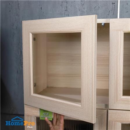 SINGLE CABINET/WARDROBE DOOR FURDINI KEEPER GLASS 39.7X39.6CM PINE OAK [EXCLUSIVE FROM HOMEPRO THAILAND]