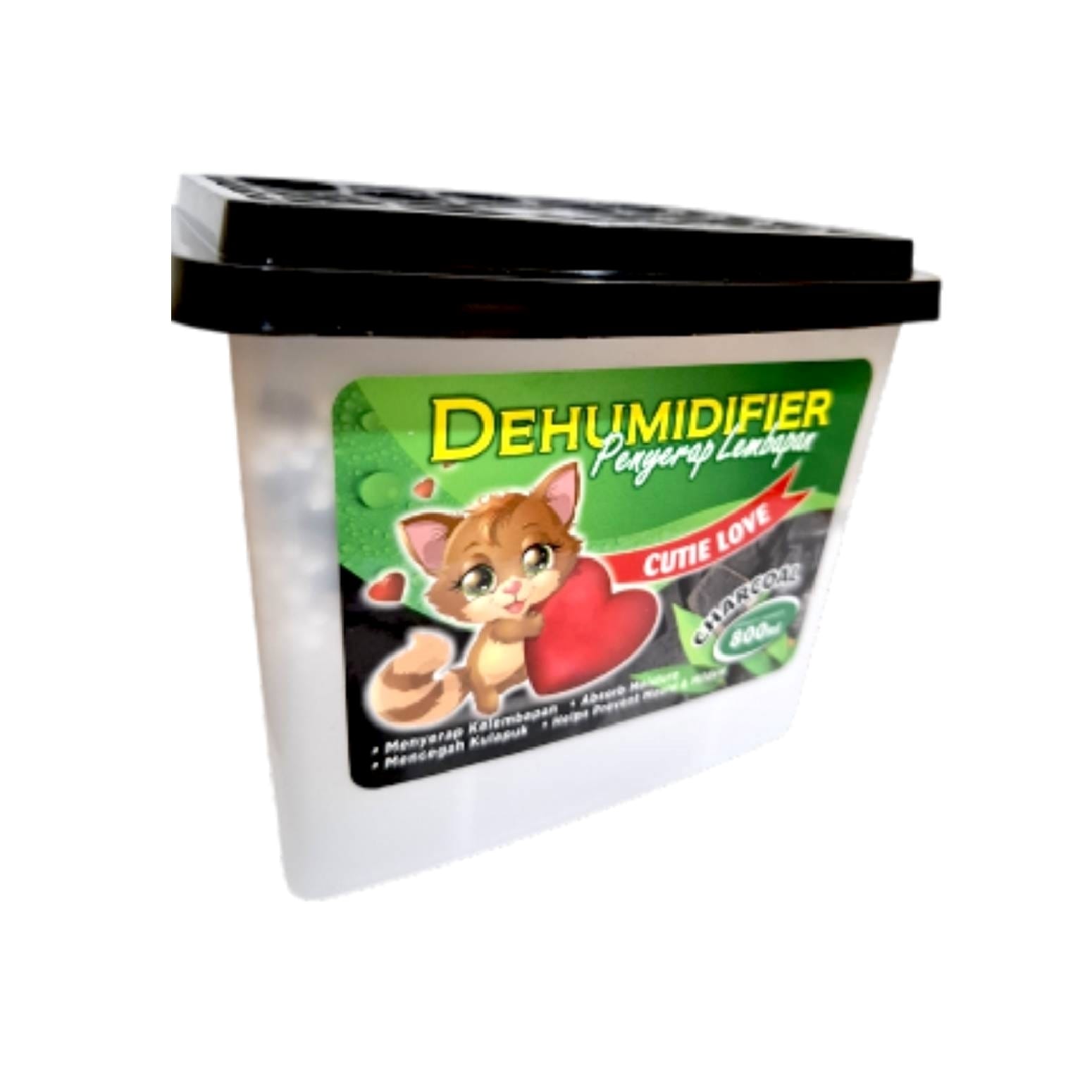 CUTIE LOVE DEHUMIDIFIER 800ML CHARCOAL