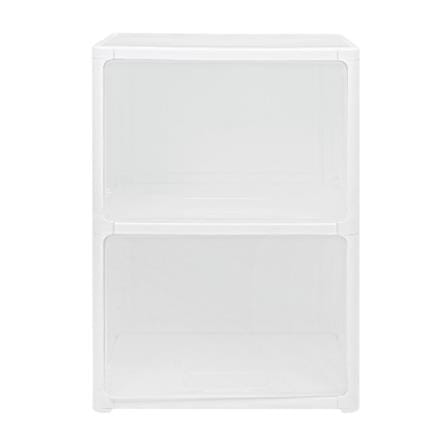 2 TIER DRAWER CATE STACKO 51X35X69CM WHITE