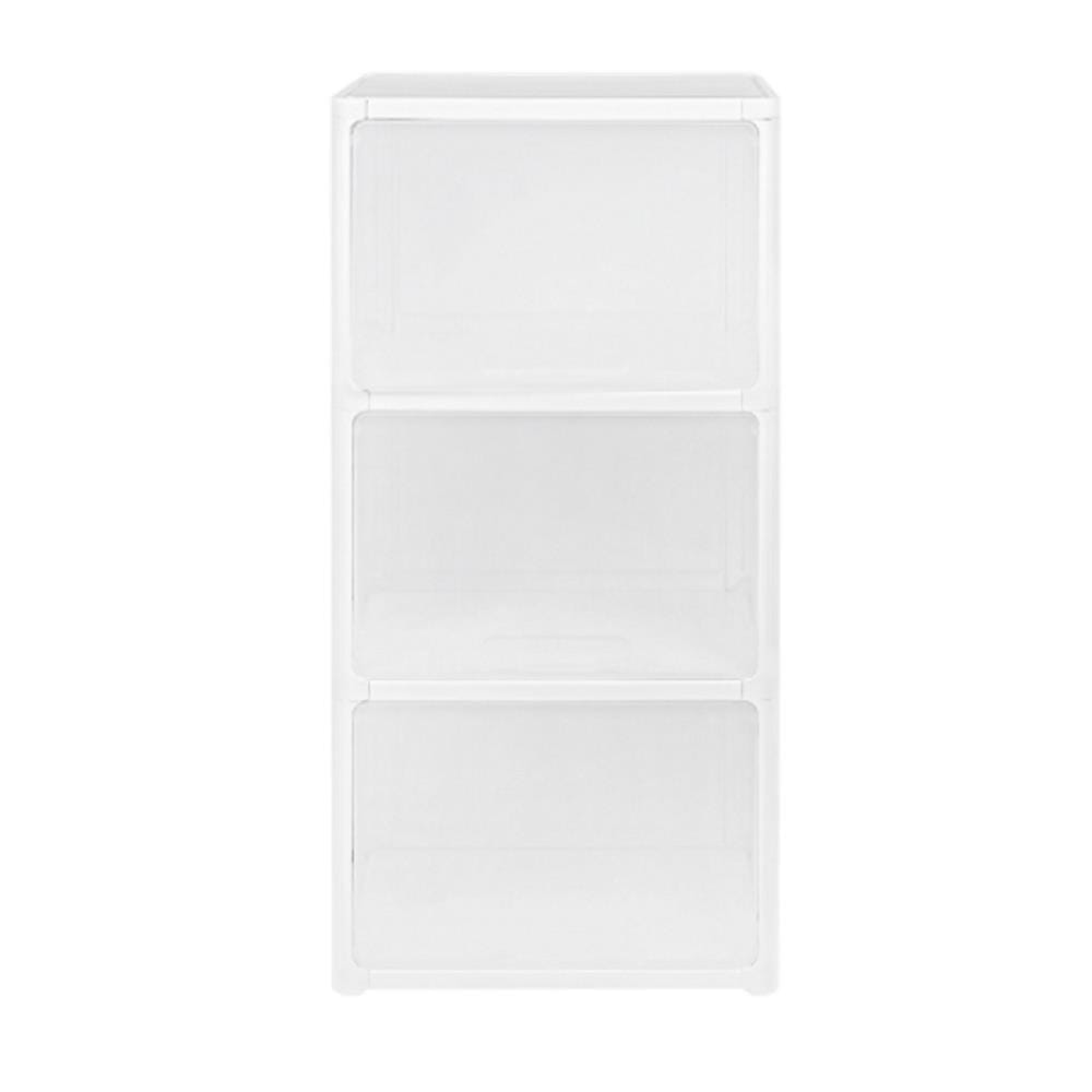 3 TIER DRAWER CATE STACKO 51X35X101CM WHITE