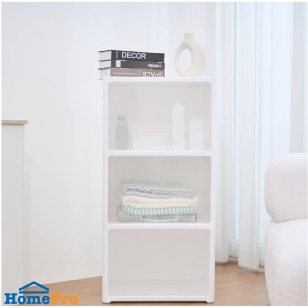 3 TIER DRAWER CATE STACKO 51X35X101CM WHITE
