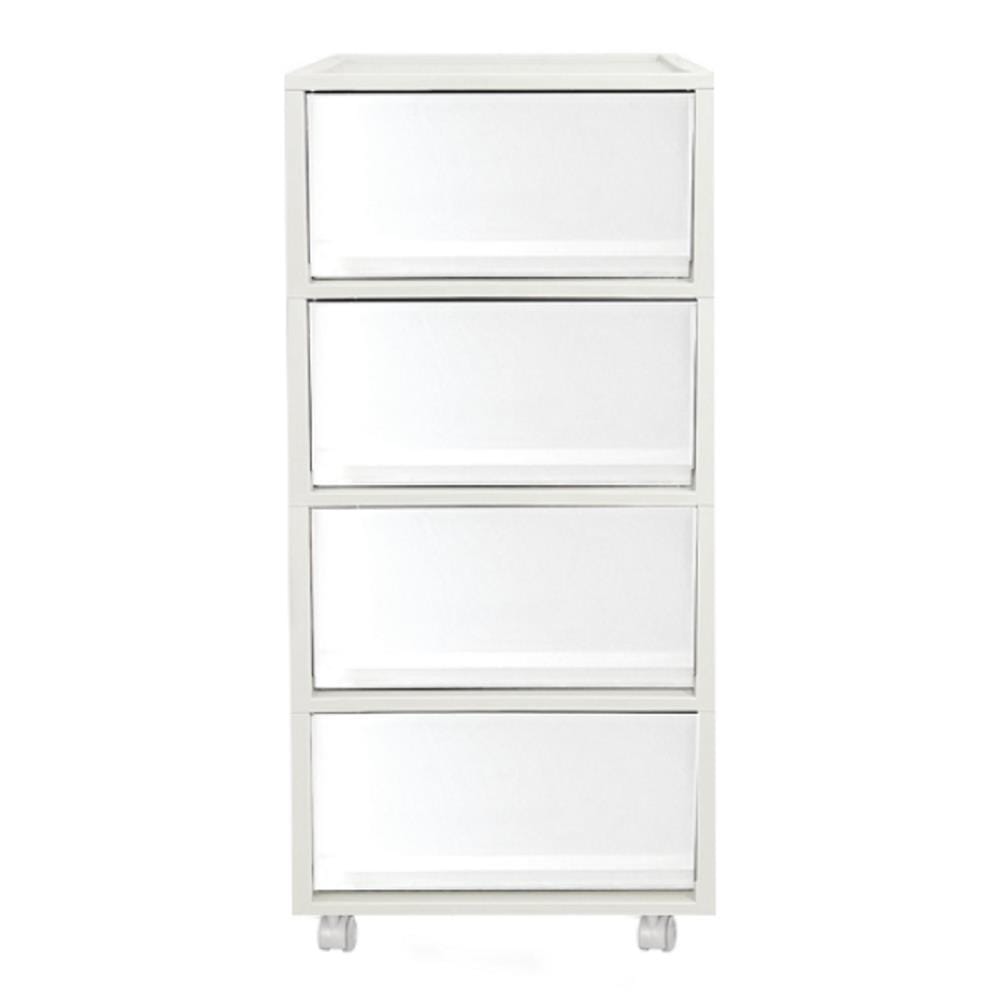 4 TIER DRAWER DKW MONO 34.2X36.5X74CM WHITE