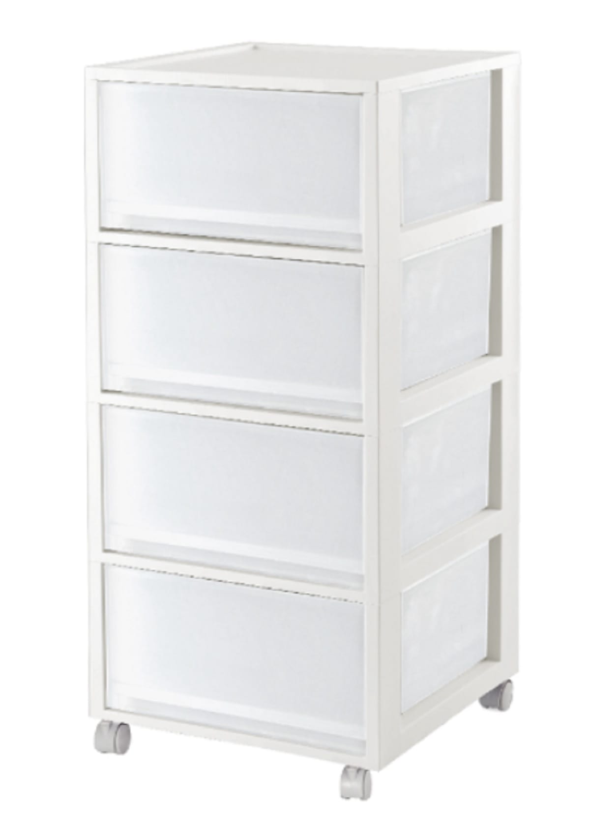 4 TIER DRAWER DKW MONO 34.2X36.5X74CM WHITE