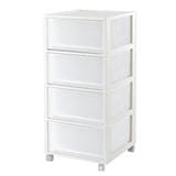 4 TIER DRAWER DKW MONO 34.2X36.5X74CM WHITE